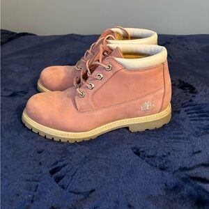 Timberland Pink Waterproof Work Boots